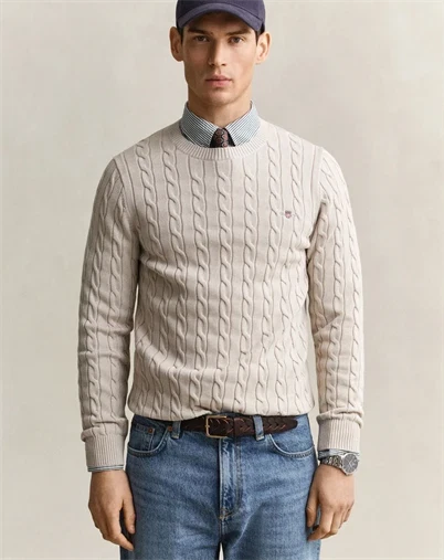 Gant - Cable Strik - Clay Beige